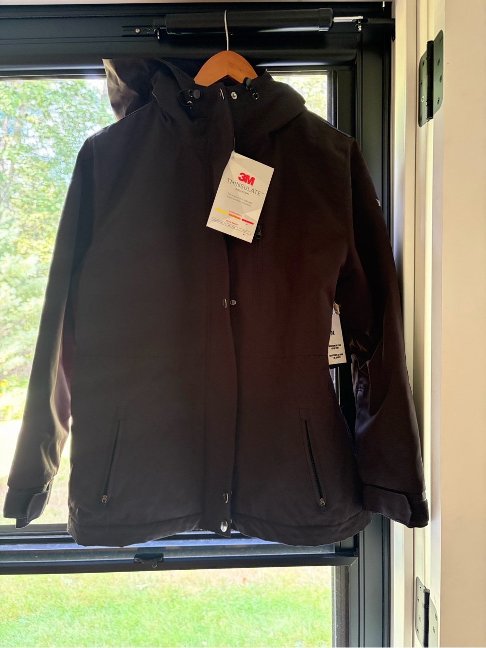 Hurley 3M Thinsulate Black Women's Hooded Jacket